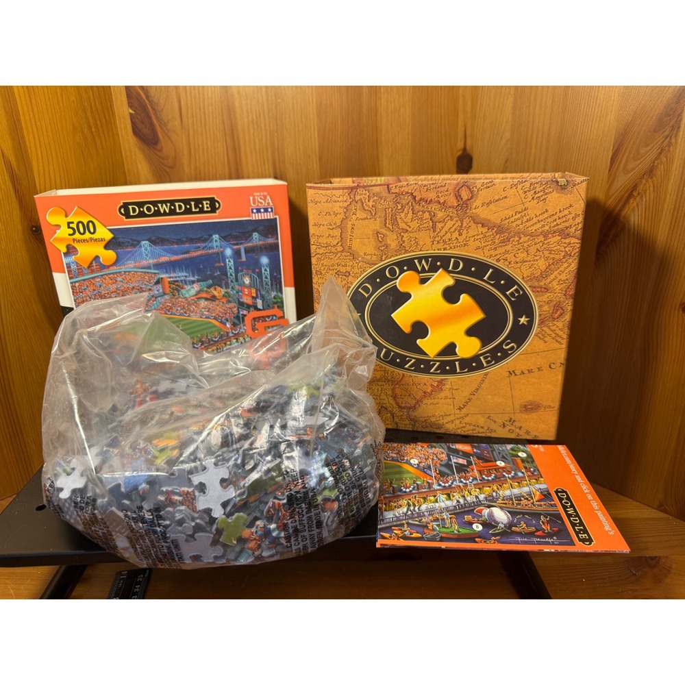 Dowdle San Francisco Giants 500 Piece Jigsaw Puzzle Eric Dowdle Folk Art MLB NIB